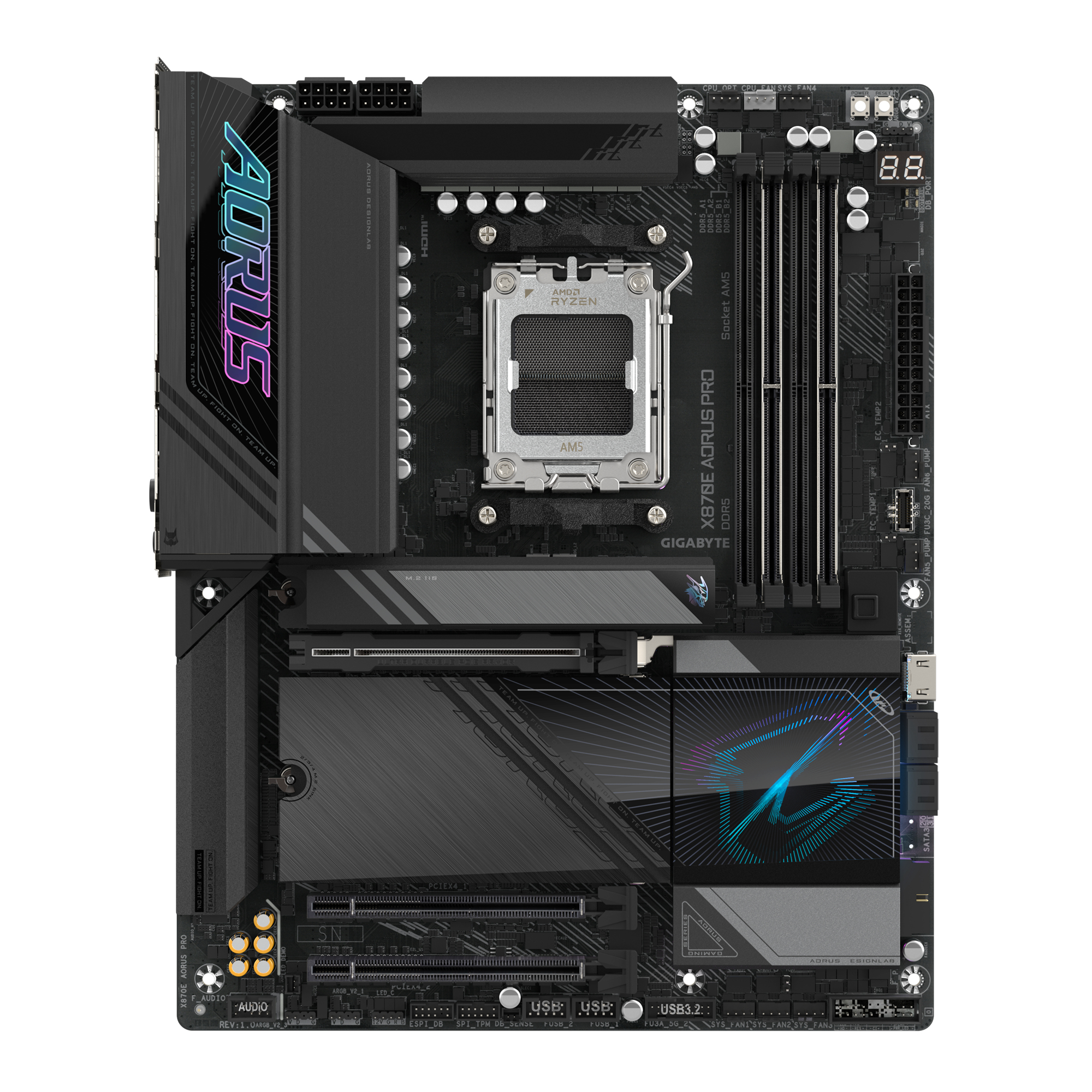 Bekijk afbeelding 2 van Gigabyte X870E AORUS PRO (X870,AM5,ATX,DDR5)